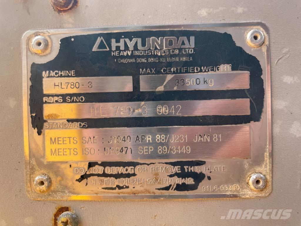 Hyundai HL 780-3 A Iekrāvēji uz riteņiem