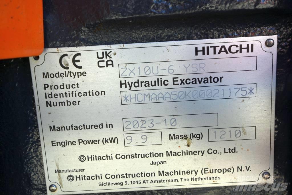 Hitachi ZX 10U-6 Mini ekskavatori < 7 t