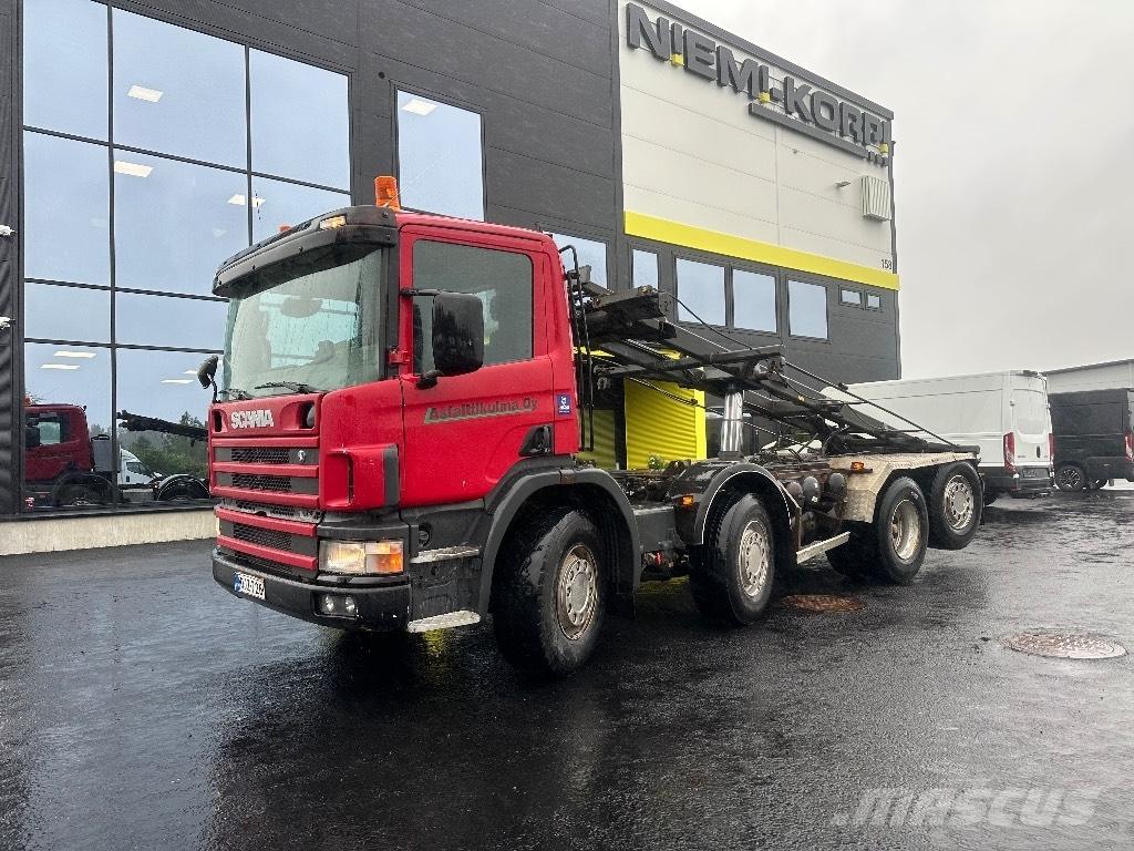 Scania P114 8x2*6 Kabeļu pacēlājs nomontējamām kravas mašīnām