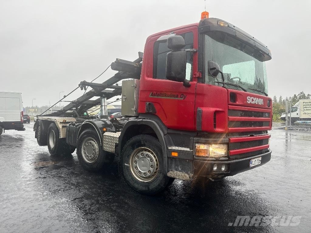 Scania P114 8x2*6 Kabeļu pacēlājs nomontējamām kravas mašīnām