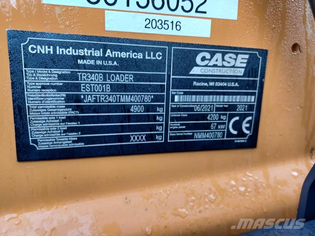 CASE TR 340 Lietoti riteņu kompaktiekrāvēji