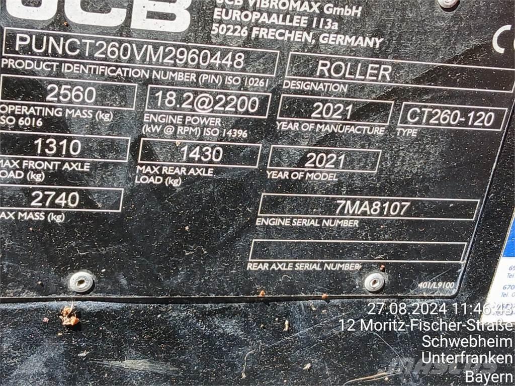 JCB CT260-120 Veltņi