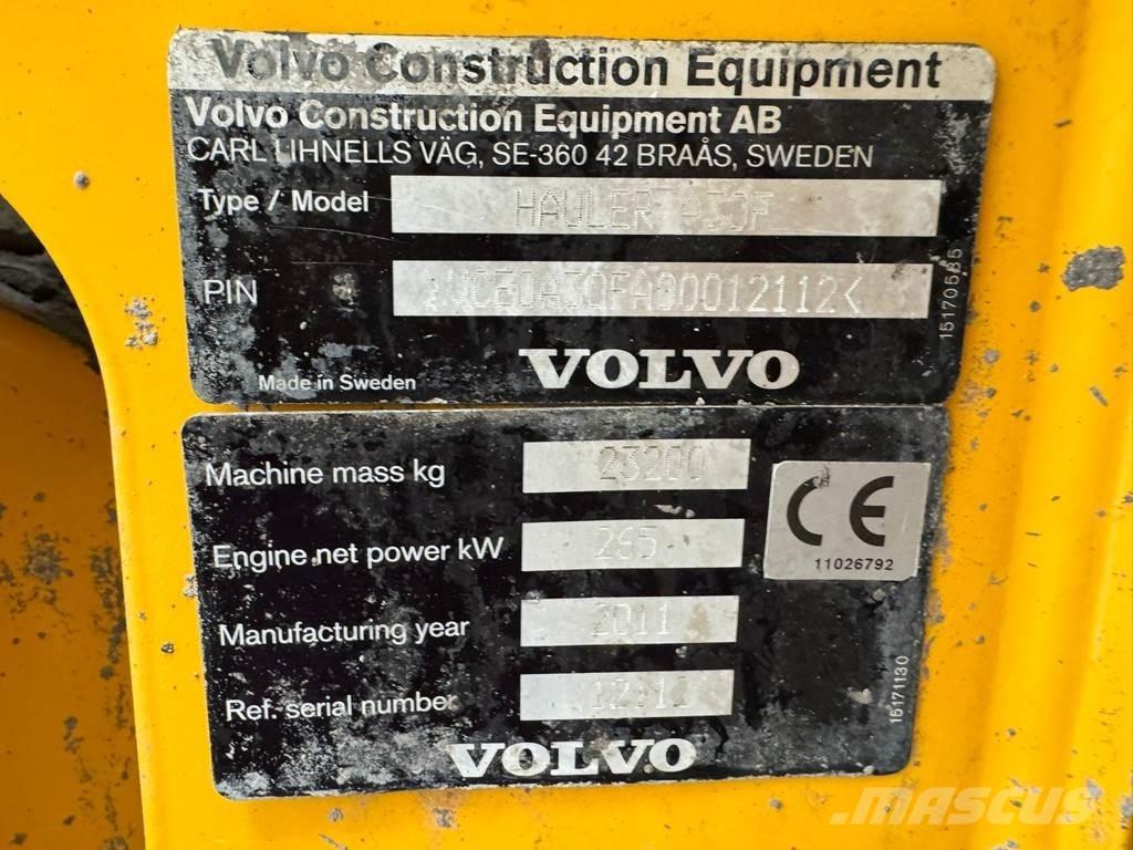 Volvo A30F Artikulētie pašizgāzēji