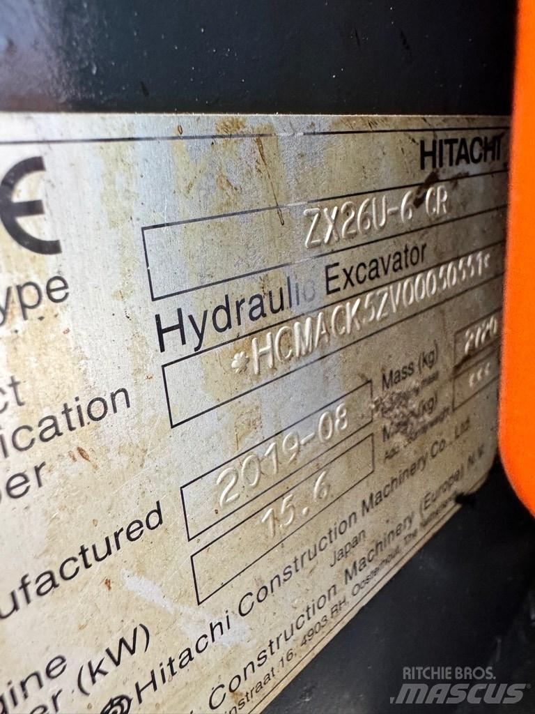 Hitachi 26U-6 CR Mini ekskavatori < 7 t