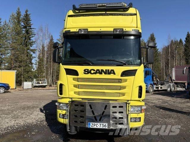 Scania R164G 8*4 Smagās mašīnas ar celtni