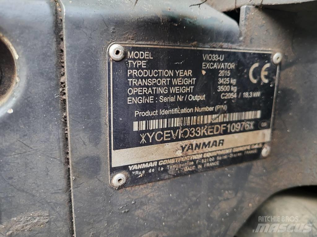 Yanmar Vio 33 U Mini ekskavatori < 7 t