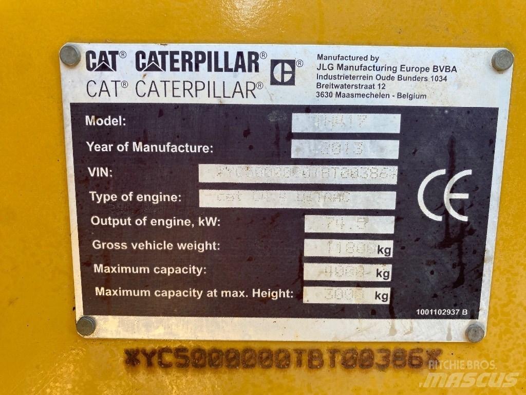 CAT TH 417 Teleskopiskie manipulatori