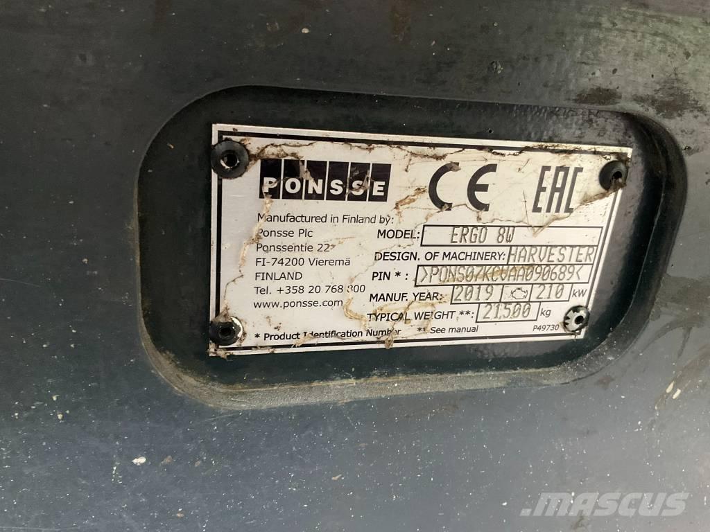 Ponsse Ergo 8W Harvesteri