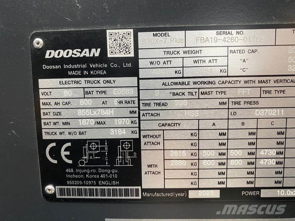 Doosan B30X-7 Elektriskie iekrāvēji
