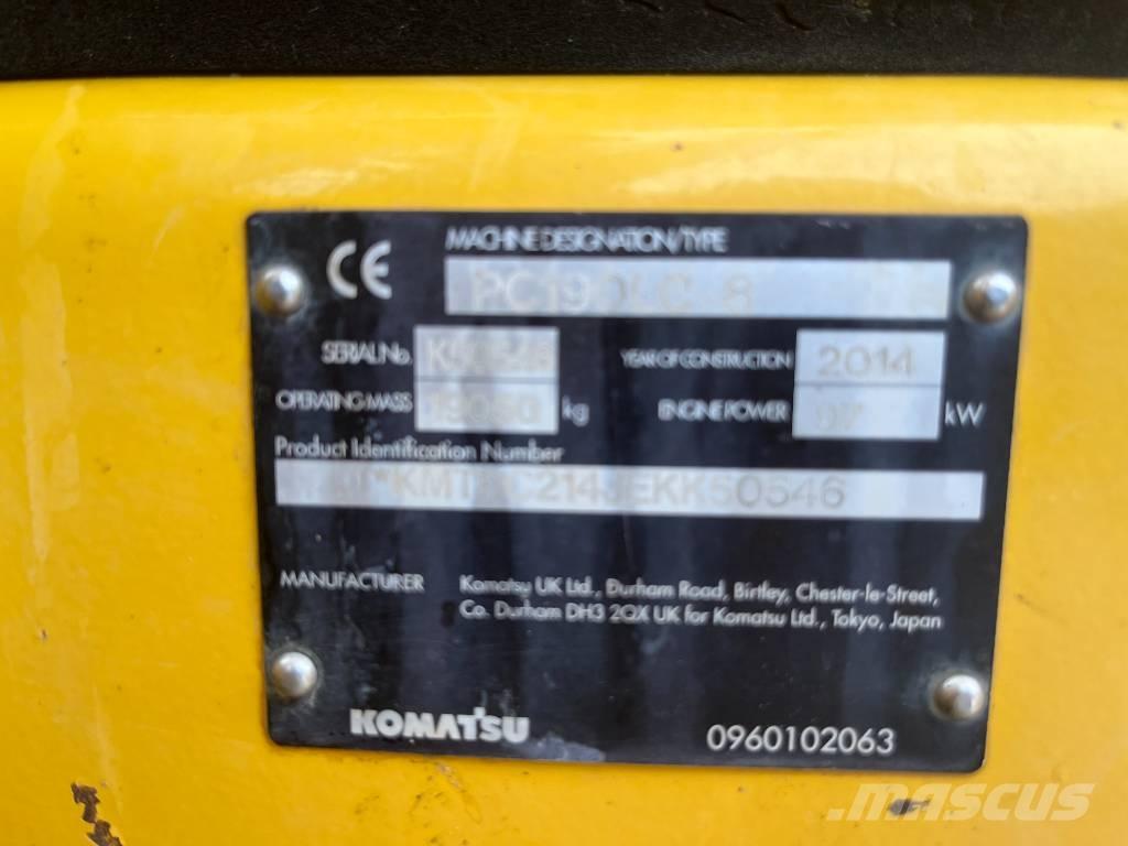 Komatsu PC 190 LC-8 Kāpurķēžu ekskavatori