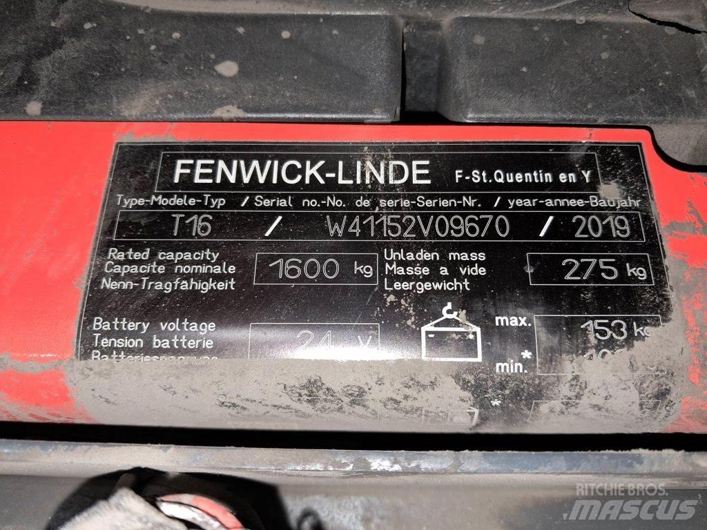 Linde T16 Zemie palešu pacēlāji