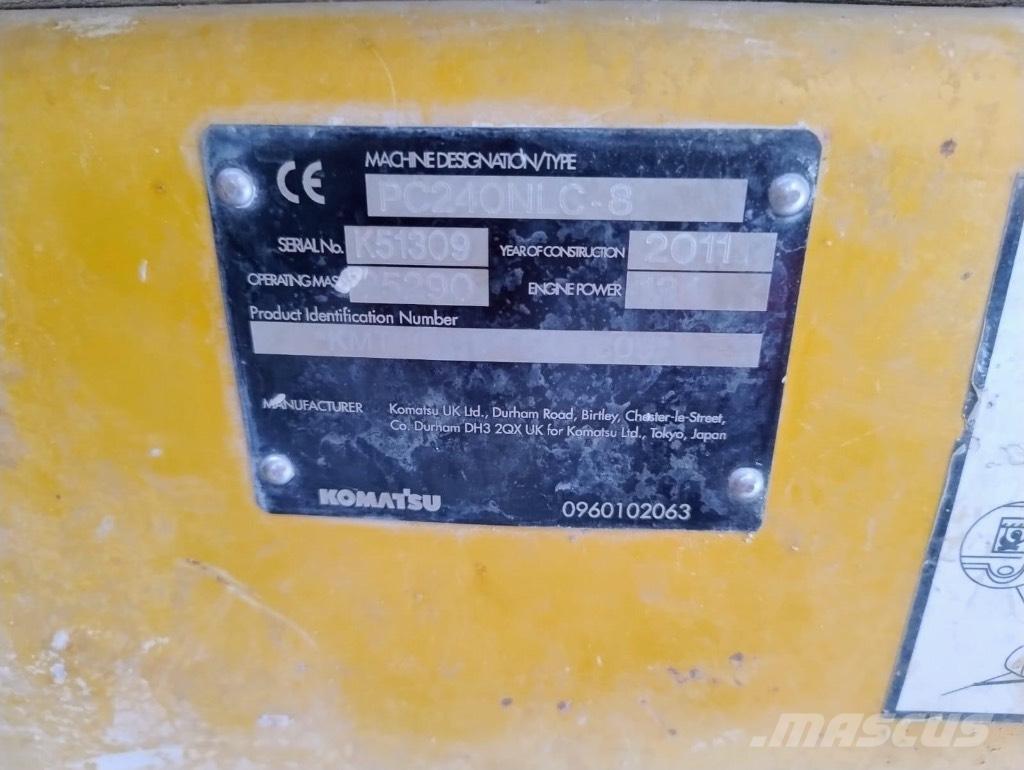 Komatsu PC 240 NLC-8 Kāpurķēžu ekskavatori