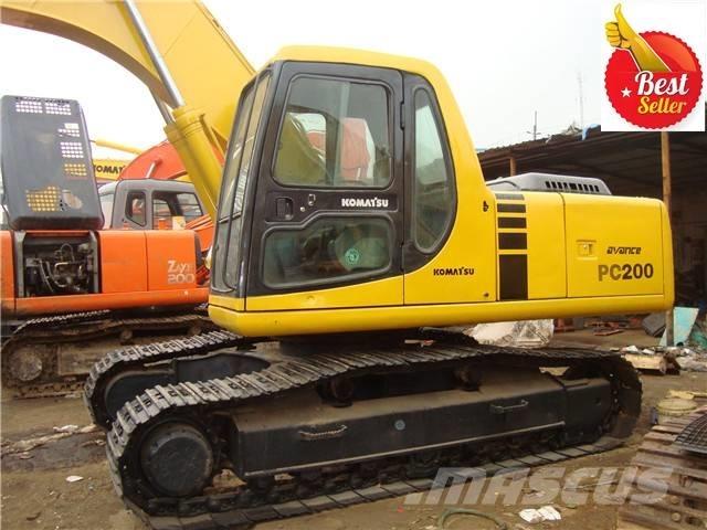 Komatsu PC 200 Kāpurķēžu ekskavatori