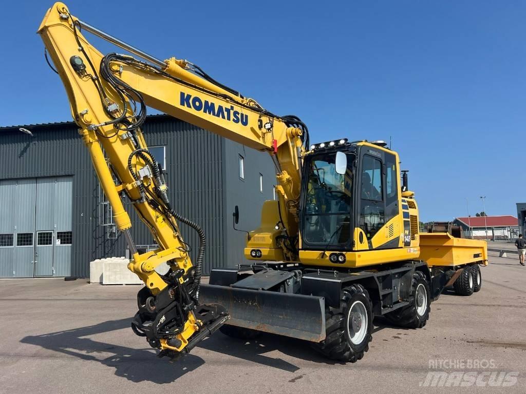 Komatsu PW148-11 Ekskavatori uz riteņiem