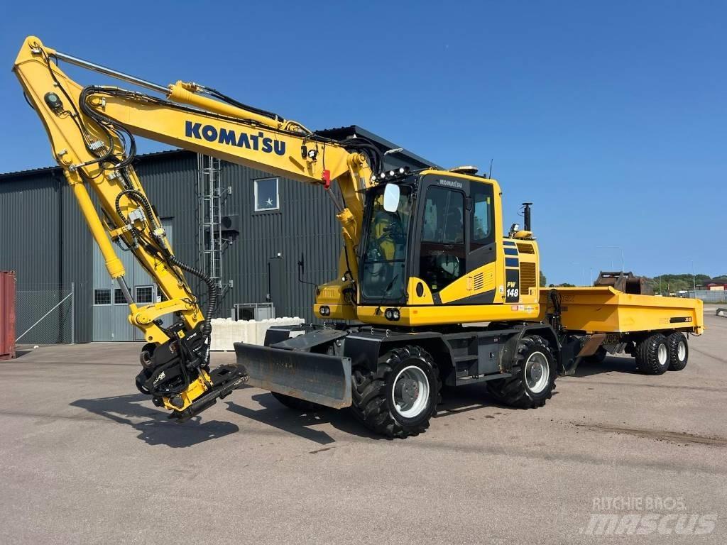 Komatsu PW148-11 Ekskavatori uz riteņiem