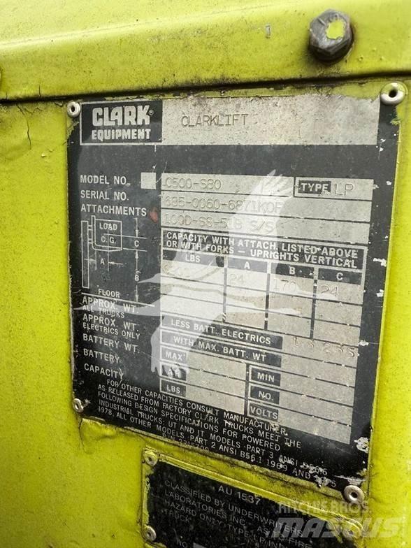Clark C500S80 Tehnika ar dīzeļa dzinēju