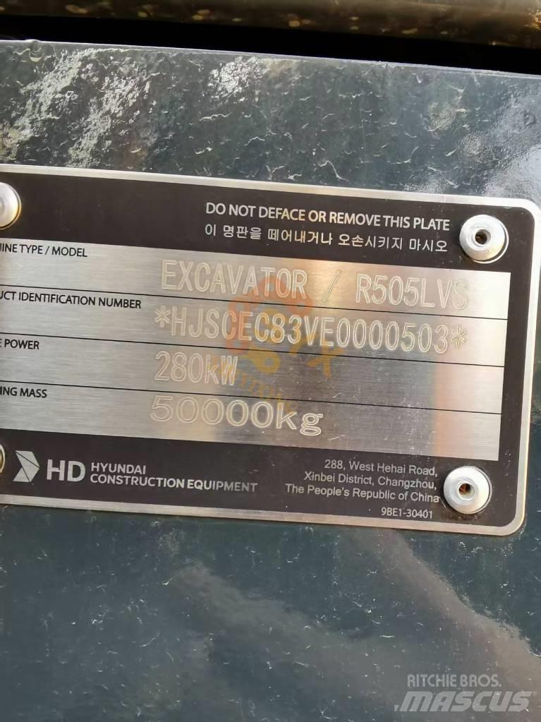 Hyundai R 505 L VS Kāpurķēžu ekskavatori