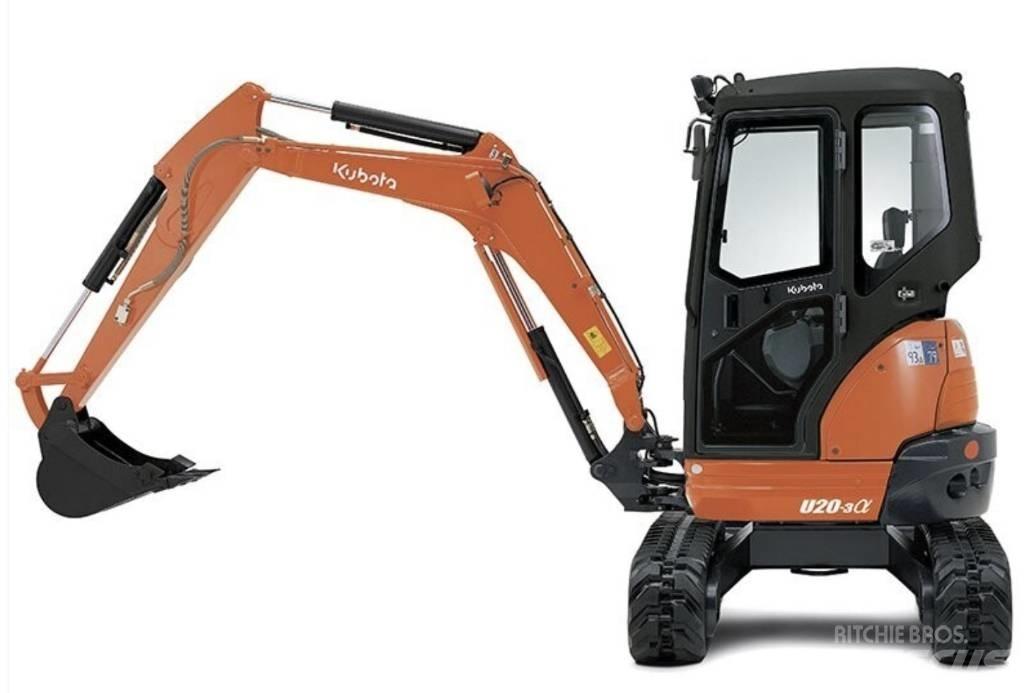 Kubota U 20-3 Mini ekskavatori < 7 t