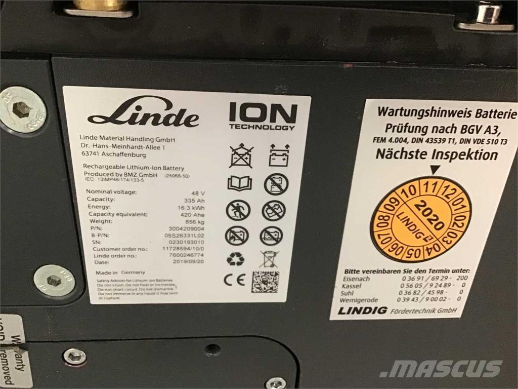 Linde E16 ION Elektriskie iekrāvēji