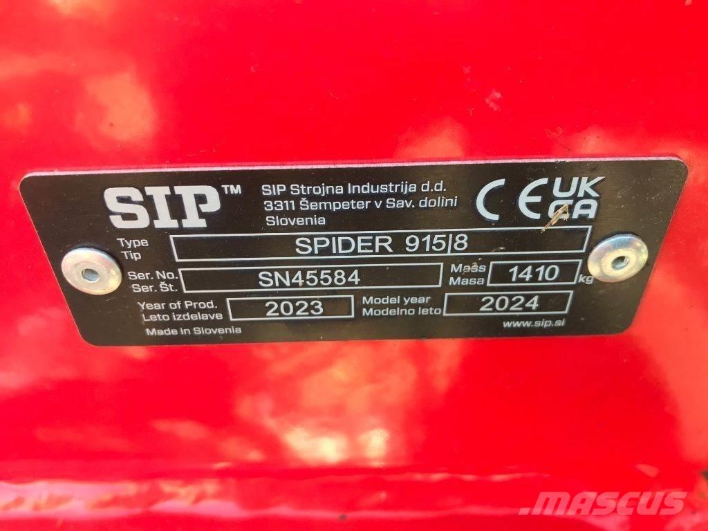 SIP SPIDER 915 / 8 Grābekļi un siena ārdītāji