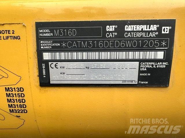 CAT CAT M316D Ekskavatori uz riteņiem