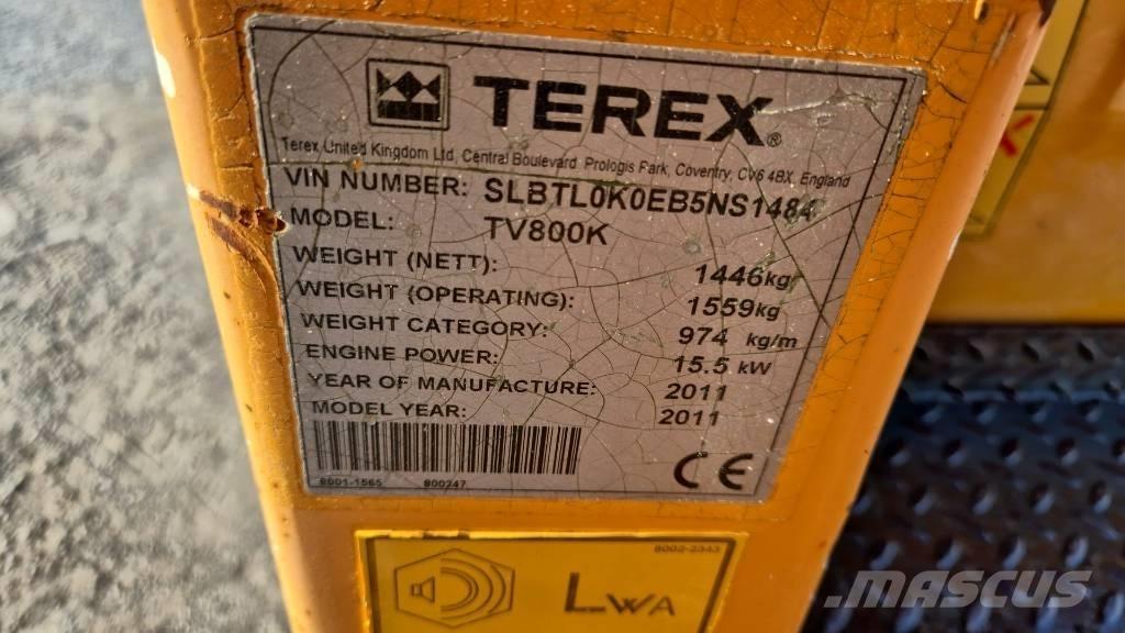 Terex TV 800 Divvalču grunts veltņi
