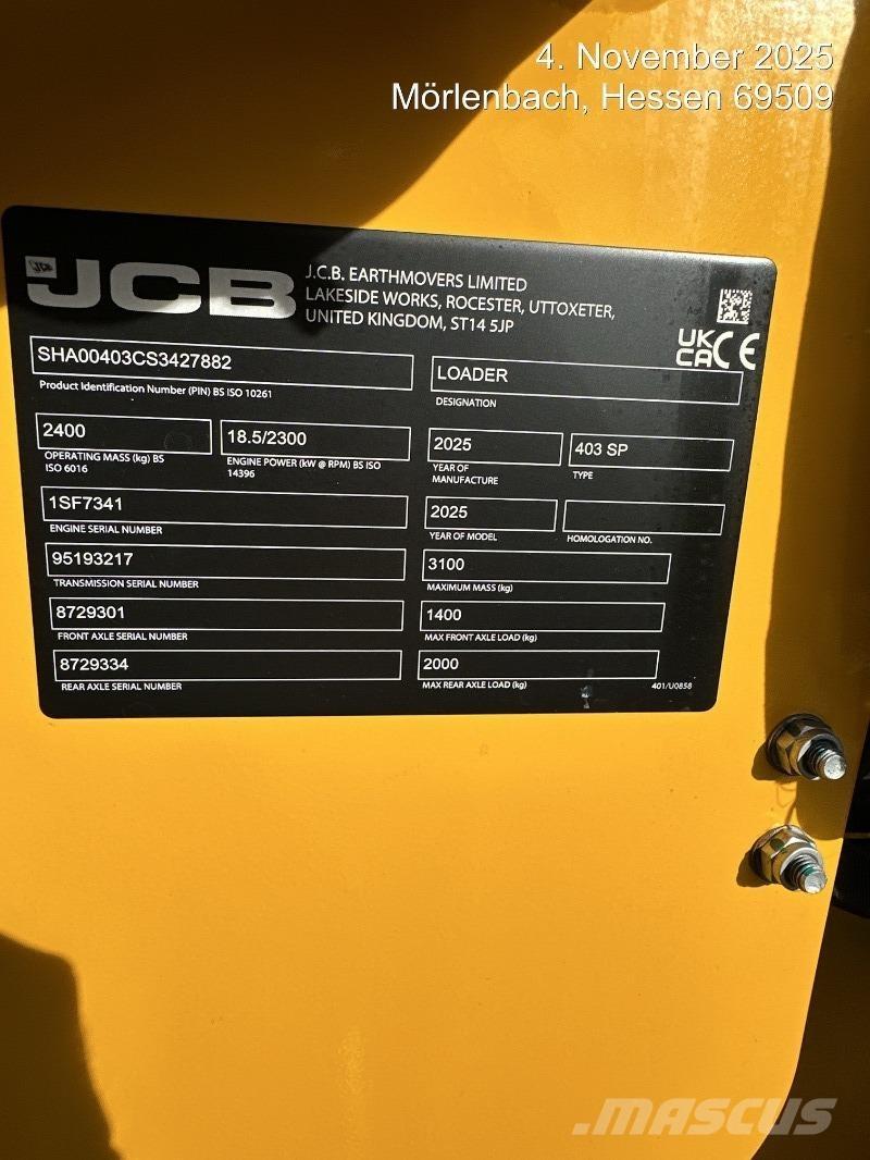 JCB 403 Iekrāvēji uz riteņiem