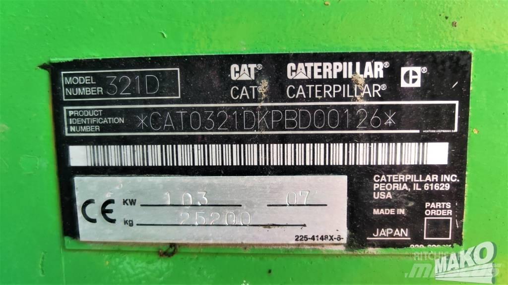 CAT 321 D Kāpurķēžu ekskavatori