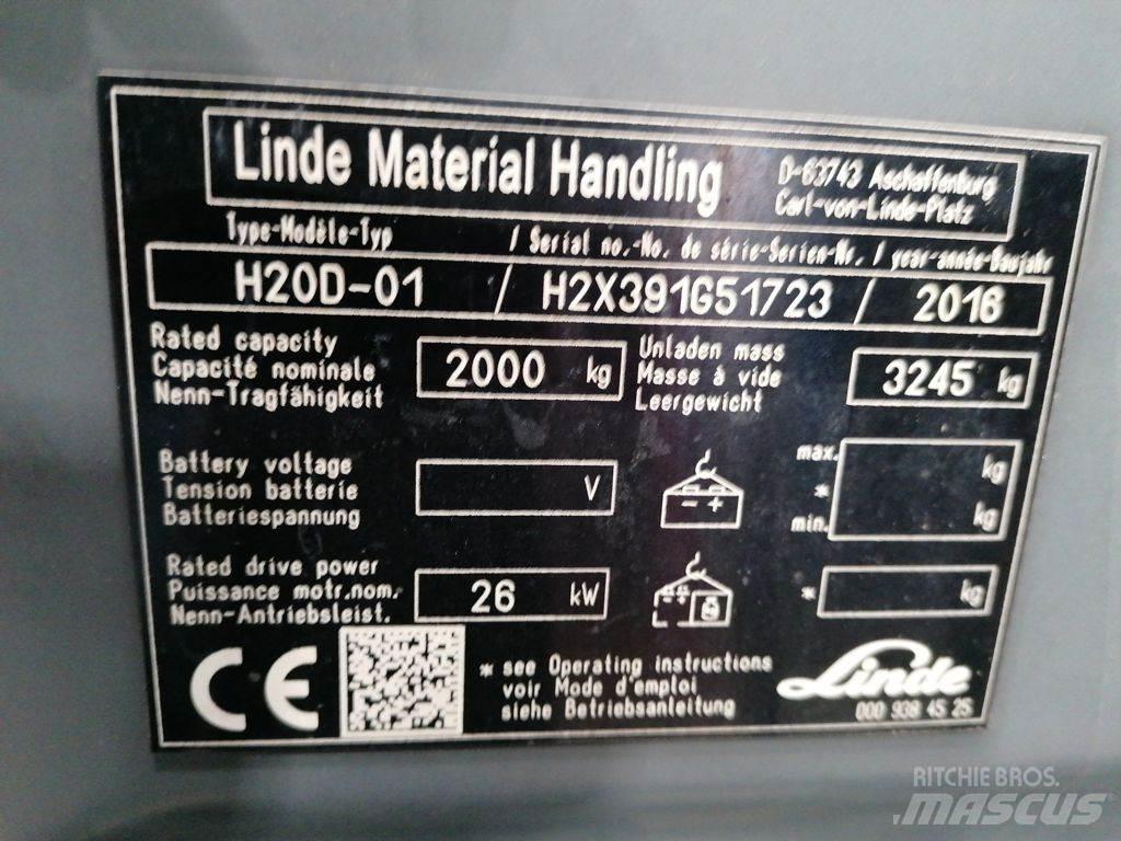 Linde H20D-01 Tehnika ar dīzeļa dzinēju