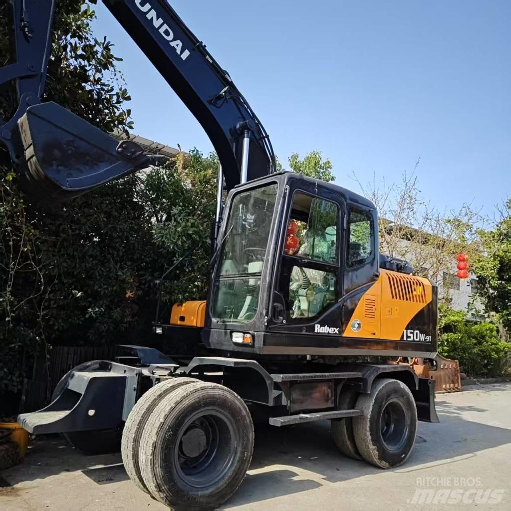 Hyundai r150w-9 Ekskavatori uz riteņiem