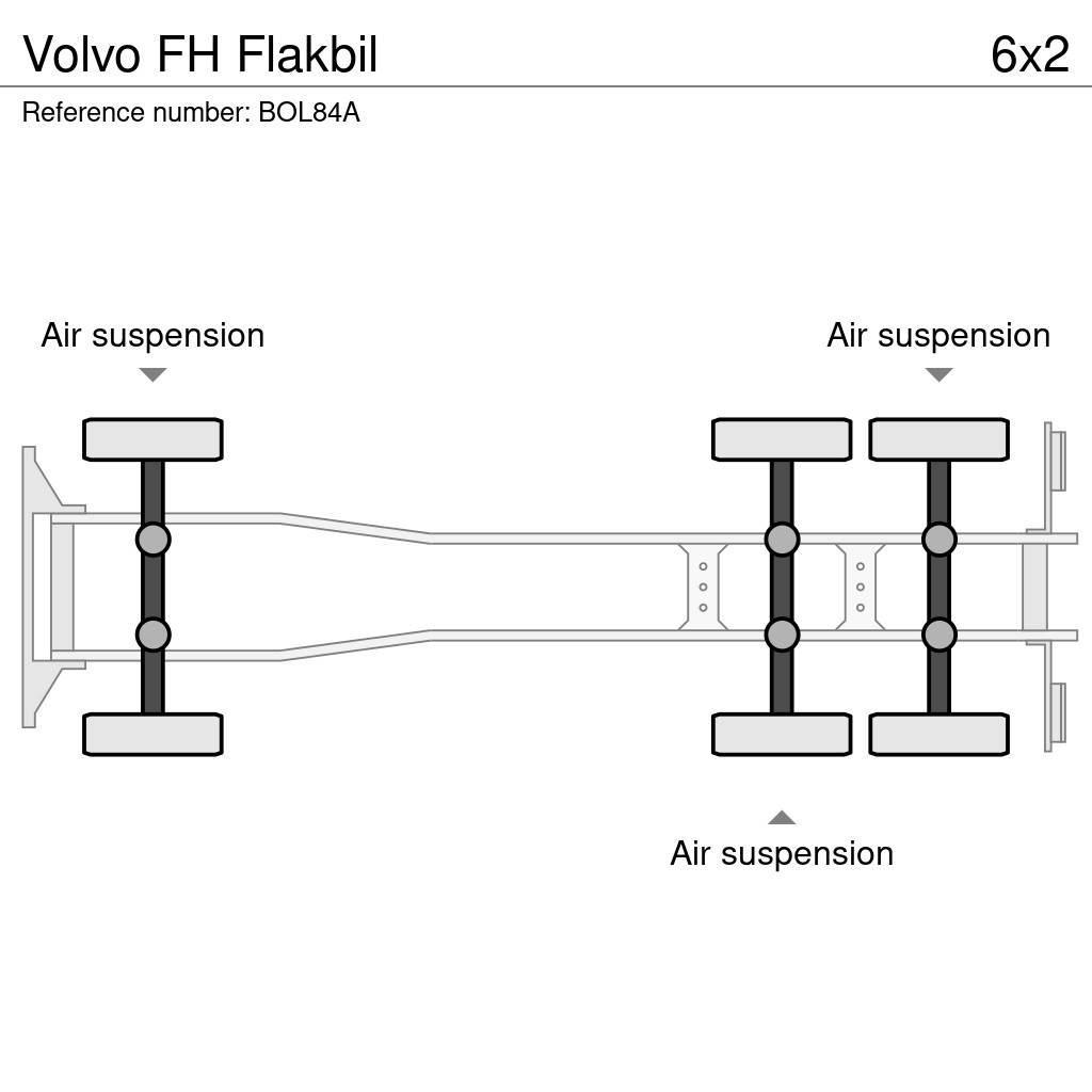 Volvo FH Flakbil Platformas/izkraušana no sāniem