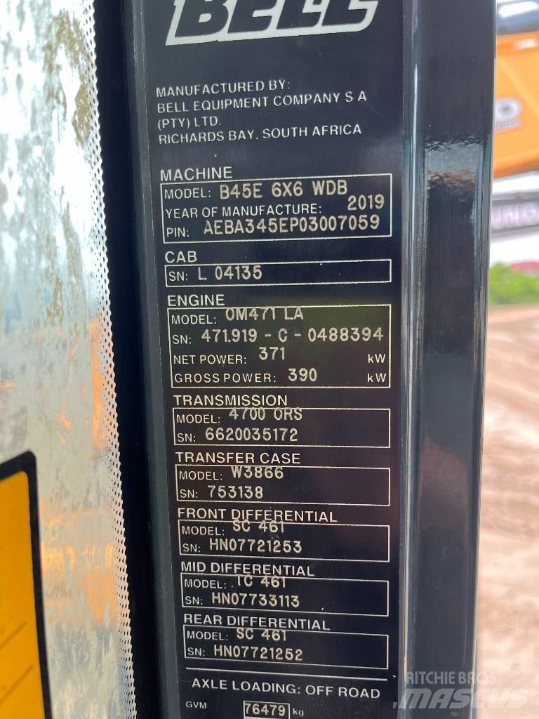 Bell B45E Artikulētie pašizgāzēji