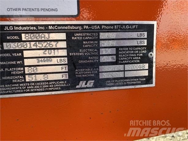 JLG 800 AJ Strēles pacēlāji