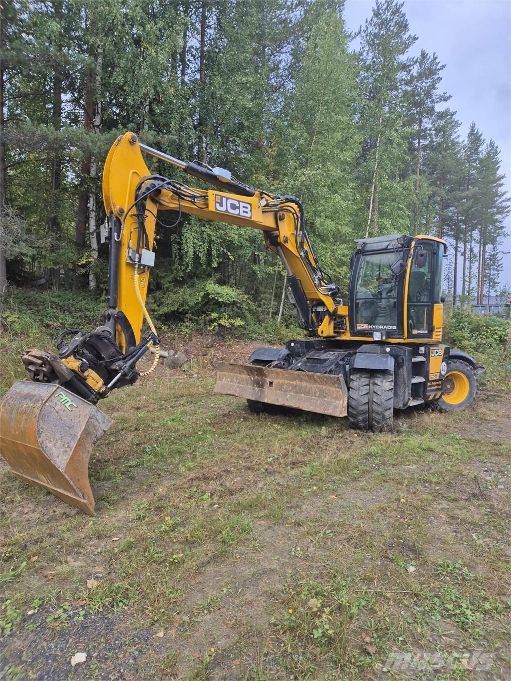 JCB 110W Hydradig Ekskavatori uz riteņiem