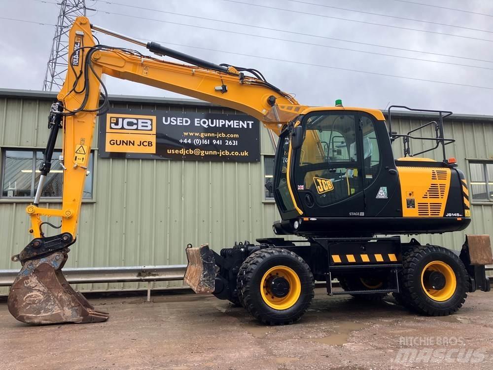 JCB JS145W Ekskavatori uz riteņiem