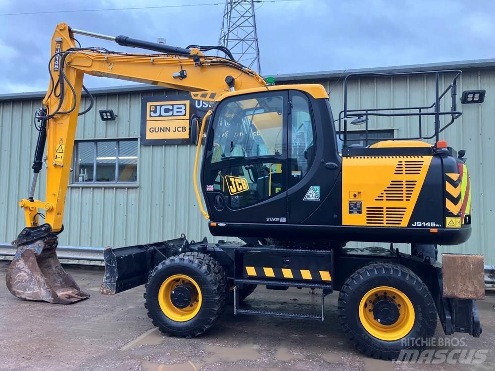 JCB JS145W Ekskavatori uz riteņiem