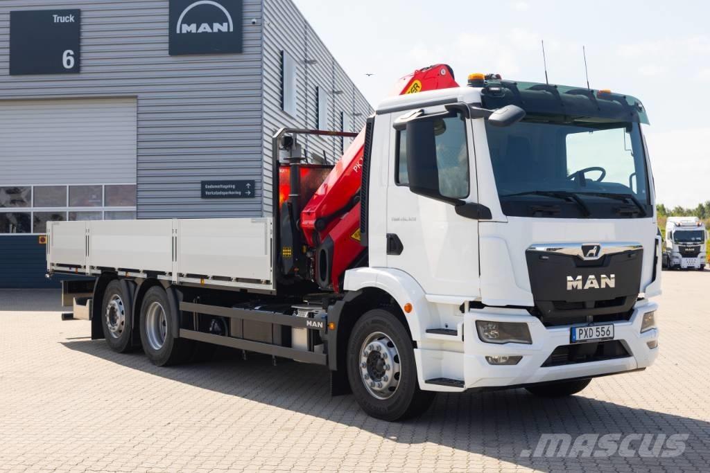 MAN TGM 26.320 6x2-4 Smagās mašīnas ar celtni