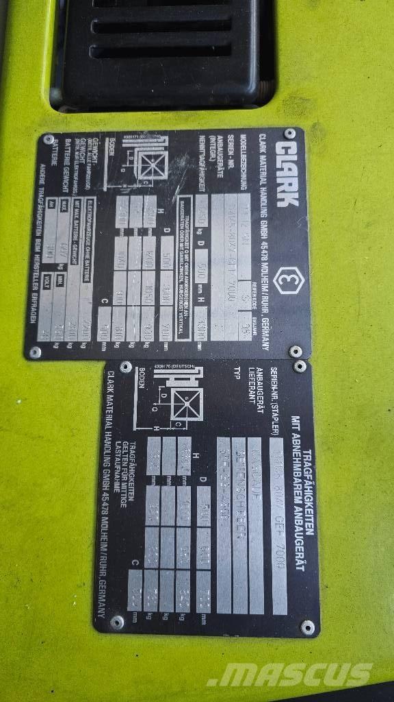 Clark TM 12 SN Elektriskie iekrāvēji