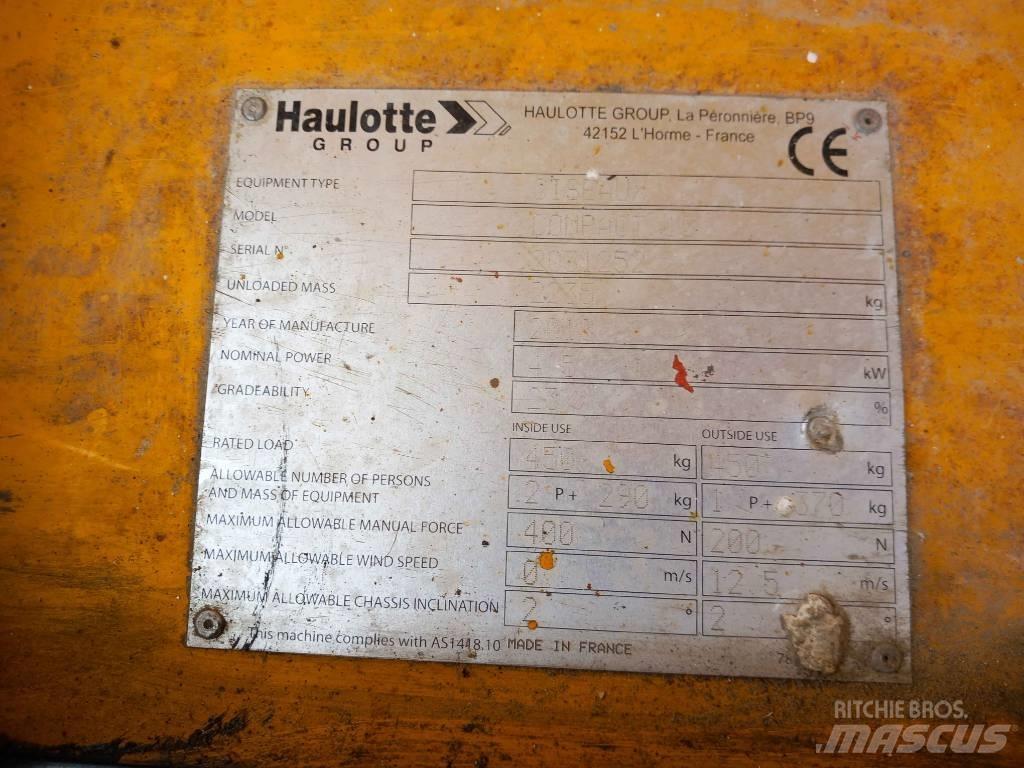 Haulotte Compact 10 Šķerveida pacēlāji