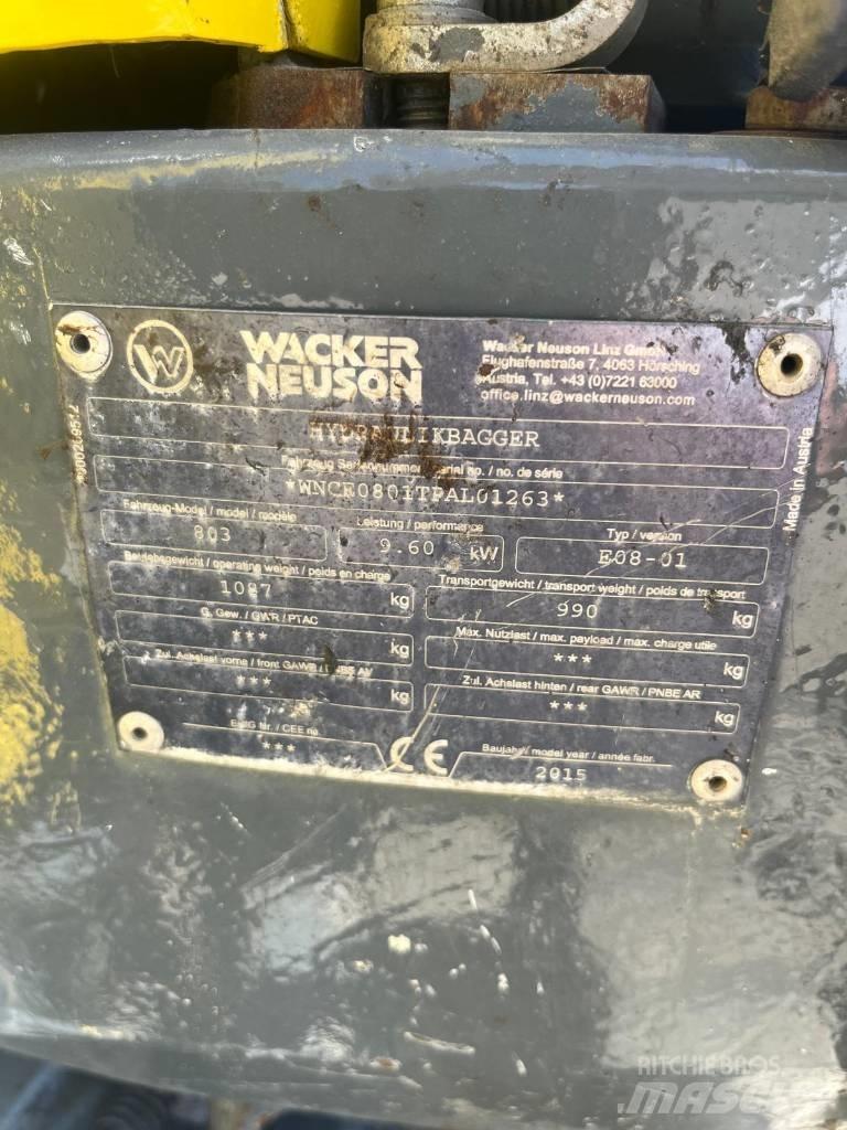 Wacker Neuson 803 RD Mini ekskavatori < 7 t