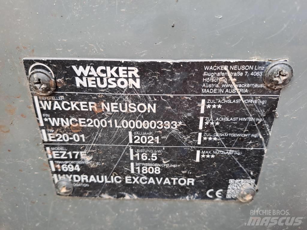Wacker Neuson EZ17e Kāpurķēžu ekskavatori