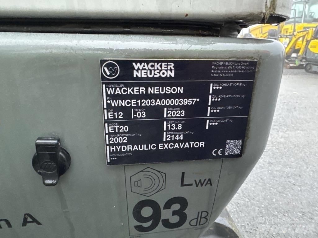 Wacker Neuson ET20 Kāpurķēžu ekskavatori