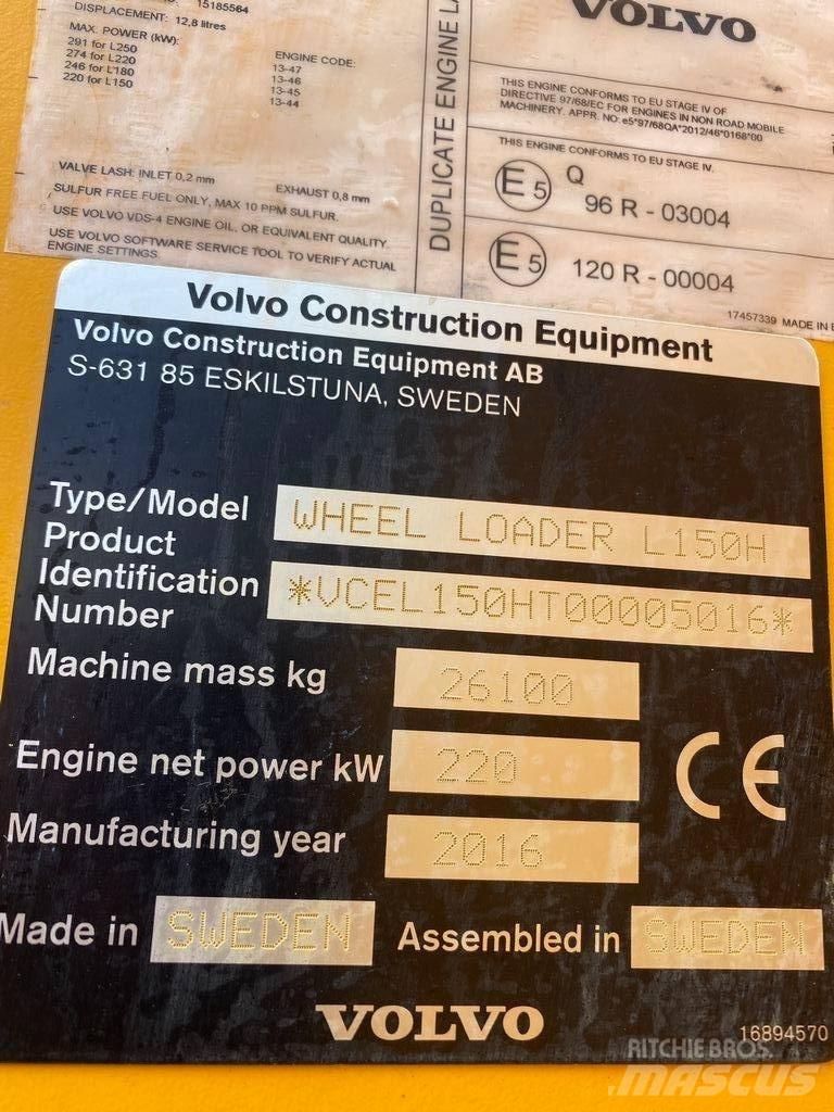 Volvo L 150 H Iekrāvēji uz riteņiem