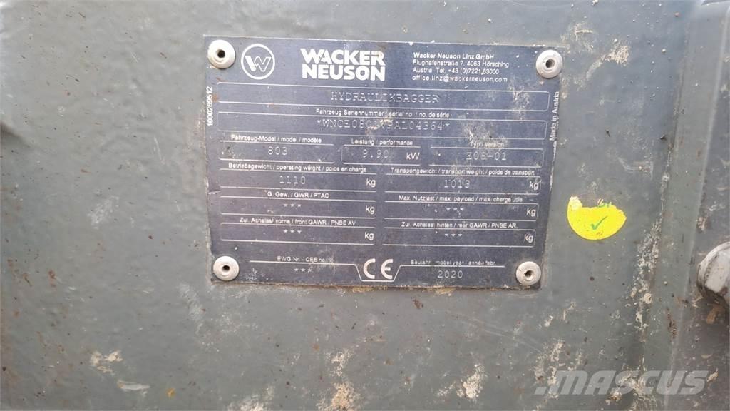 Wacker Neuson 803 Kāpurķēžu ekskavatori