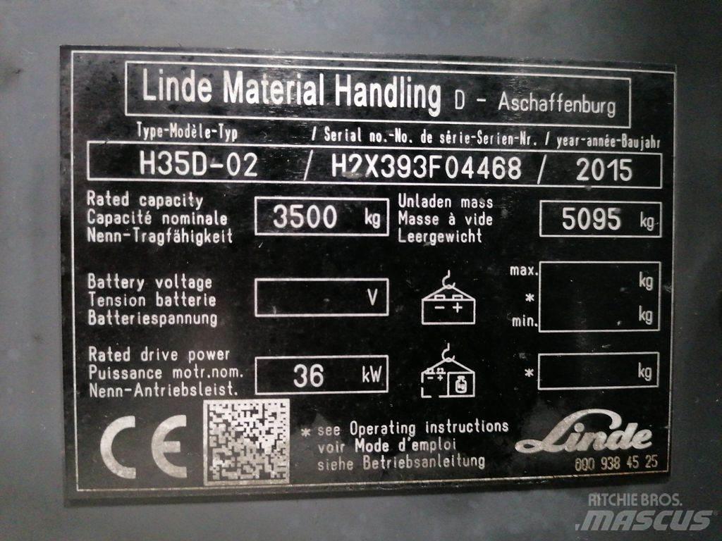 Linde H35D-02 Tehnika ar dīzeļa dzinēju
