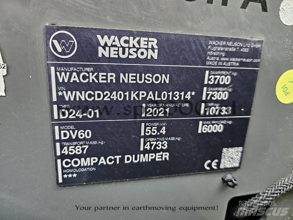Wacker Neuson DV 60 Mini pašizgāzēji