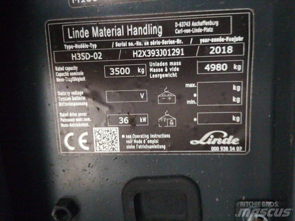 Linde H35D-02 Tehnika ar dīzeļa dzinēju