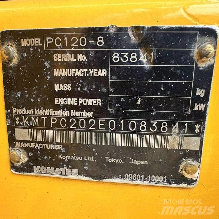 Komatsu PC 120-8 Kāpurķēžu ekskavatori