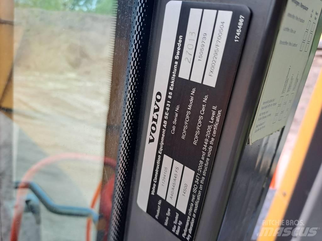 Volvo A45G Artikulētie pašizgāzēji