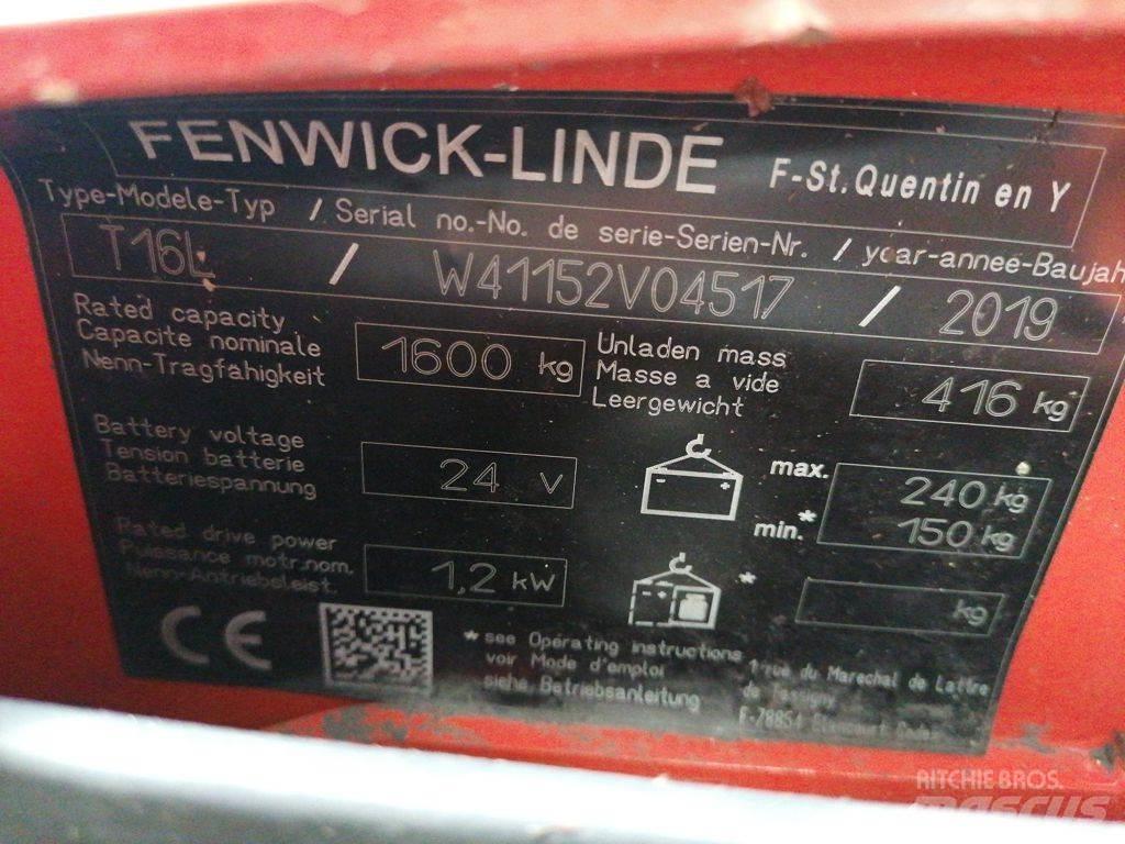 Linde T16L Zemie palešu pacēlāji